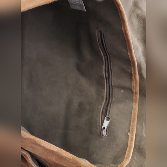 Wilsons Leather M. Julian Brown Suede Leather Messenger Laptop Briefcase Bookbag - Picture 6 of 12